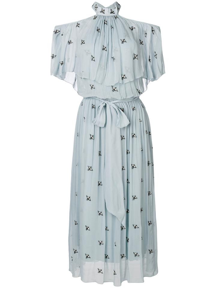 Temperley London Starling Midi Dress - Blue