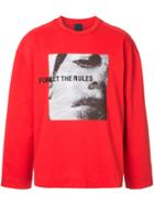 Juun.j Forget The Rules Sweatshirt - Red