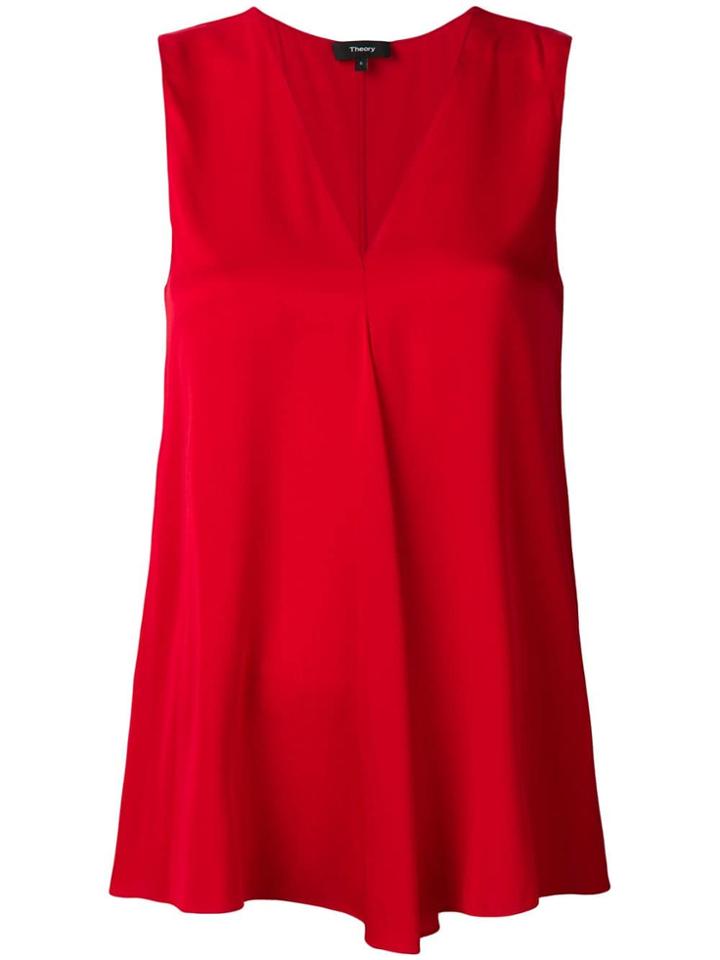 Theory Loose Fit Blouse - Red