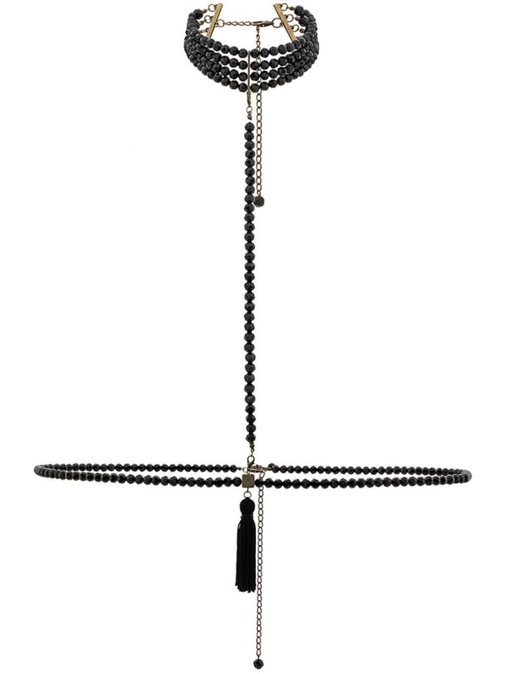 Maison Close A Ton Cou Harness Necklace - Black