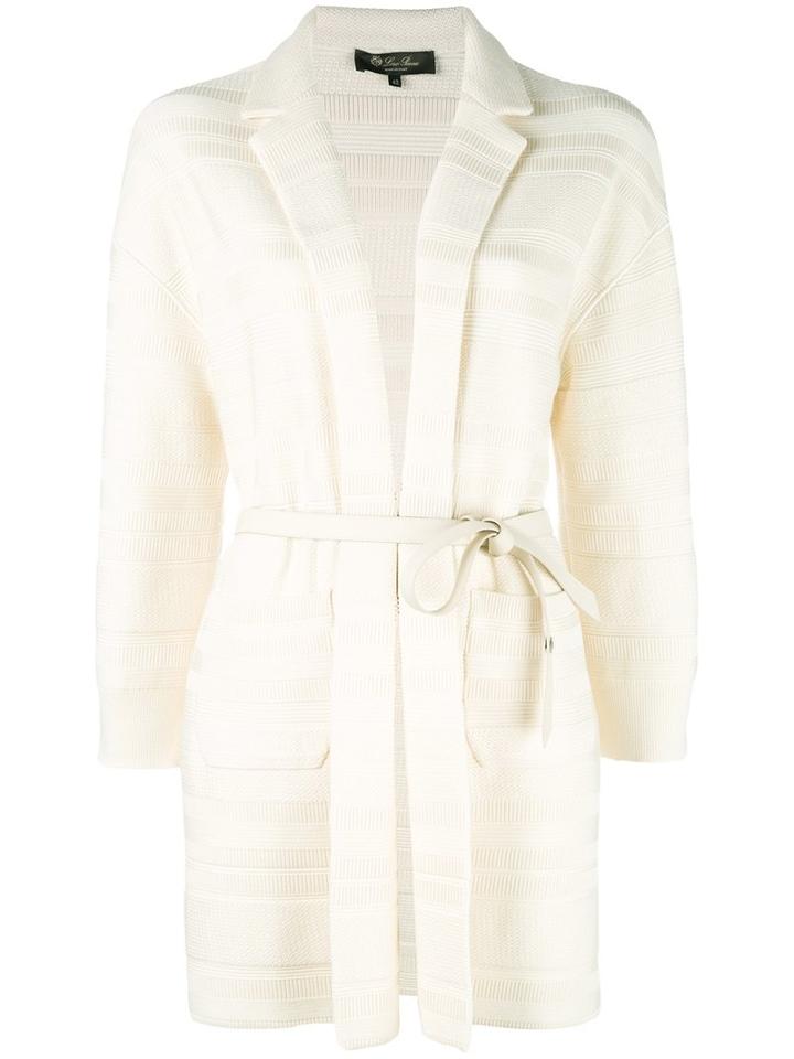 Loro Piana Belted Blazer, Women's, Size: 42, Nude/neutrals, Silk/cotton/lamb Skin