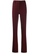 Victoria Beckham Bootcut Trousers - Red