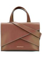 Emporio Armani Satchel Crossbody Bag, Women's, Brown, Leather