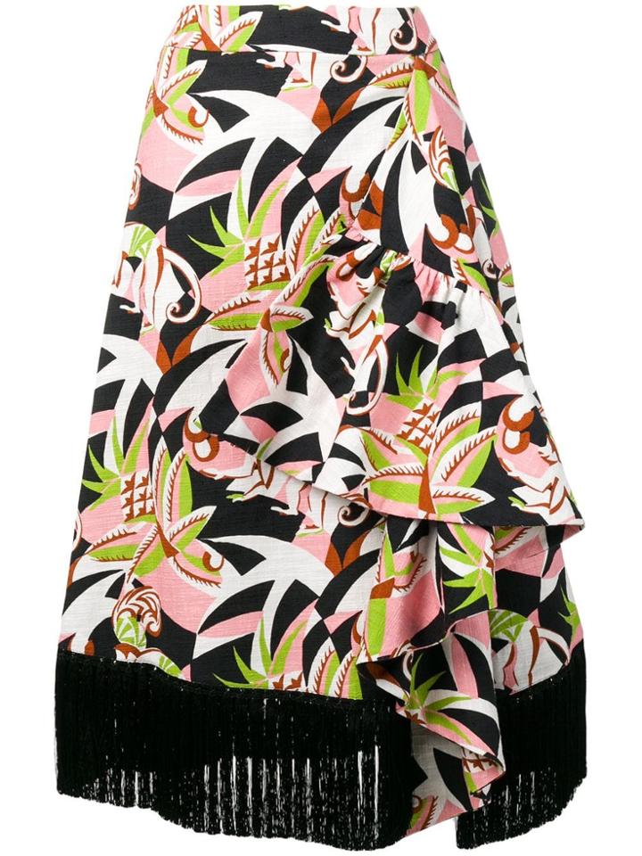 La Doublej Jungle Midi Skirt - Black