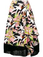 La Doublej Jungle Midi Skirt - Black