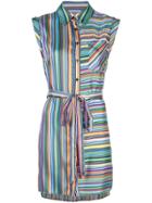 Milly Striped Day Dress - Blue
