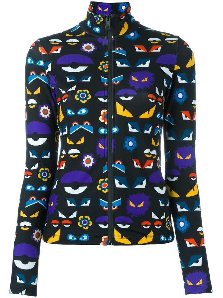 Fendi Bag Bugs Zipped Jacket