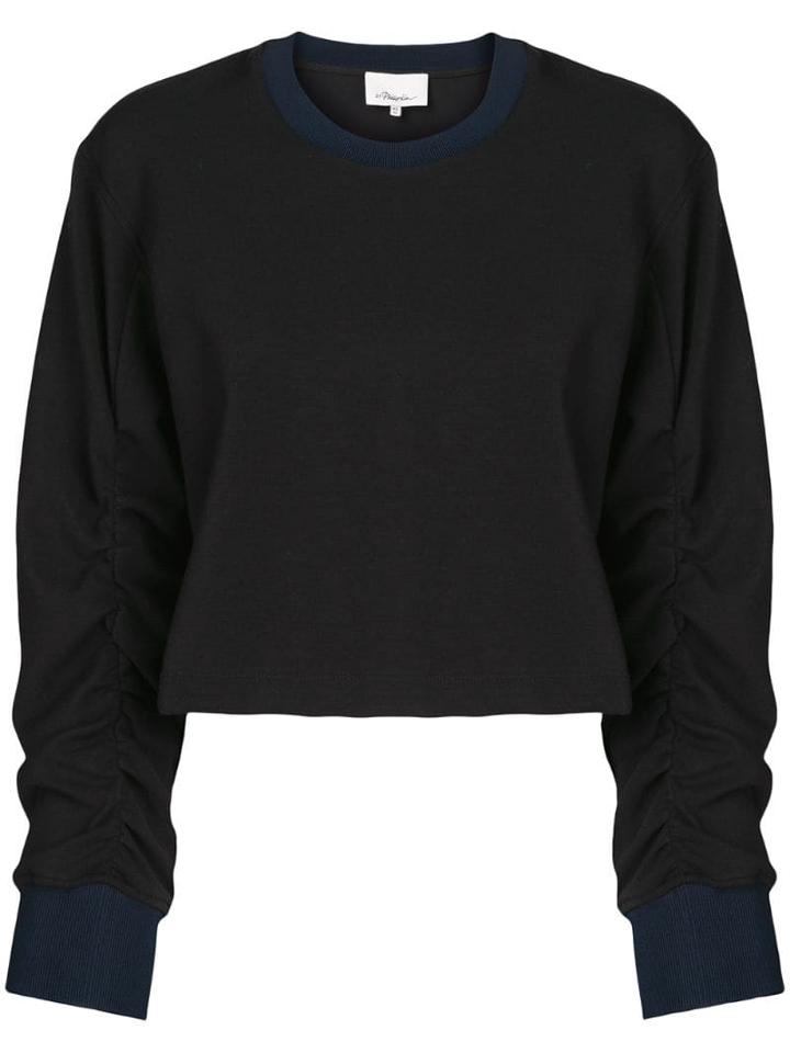 3.1 Phillip Lim Cropped Sweatshirt - Black