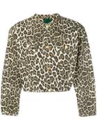 Jean Paul Gaultier Pre-owned Leopard Print Cropped Jacket - Brown