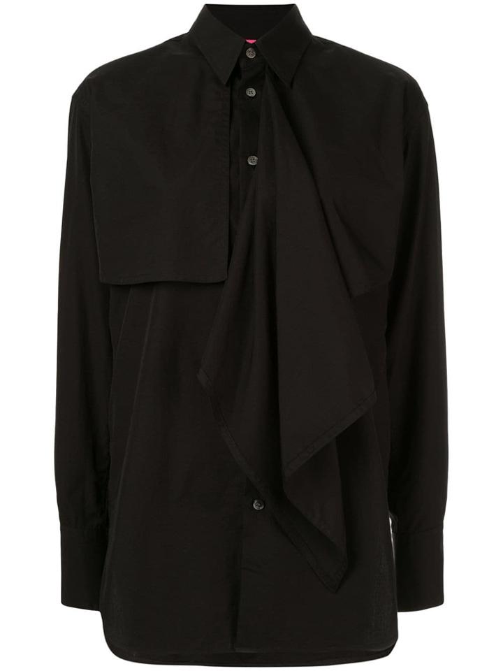 Y's Layered Front Shirt - Black