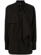 Y's Layered Front Shirt - Black