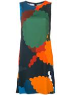Akris Punto Printed Shift Dress - Blue
