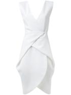 Bianca Spender - Sleeveless Cocoon Dress - Women - Polyester/acetate - 10, Women's, White, Polyester/acetate