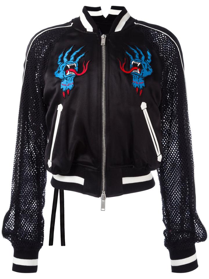 Unravel Project Mesh Sleeves Jacket - Black