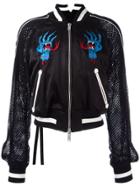 Unravel Project Mesh Sleeves Jacket - Black