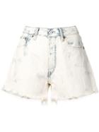 Polo Ralph Lauren Distressed Shorts - White