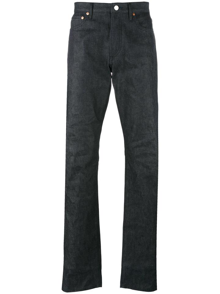 Maison Kitsuné Slim-fit Jeans, Men's, Size: 34, Black, Cotton