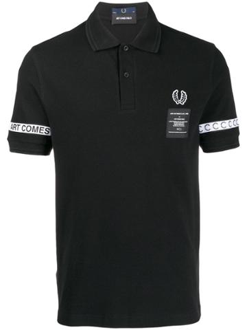 Fred Perry X Art Comes First Tape Polo Shirt - Black
