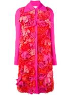 Victoria Victoria Beckham Floral Appliqué Coat
