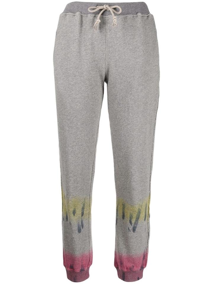 Fine Edge Drawstring Track Trousers - Grey