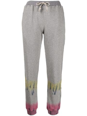 Fine Edge Drawstring Track Trousers - Grey