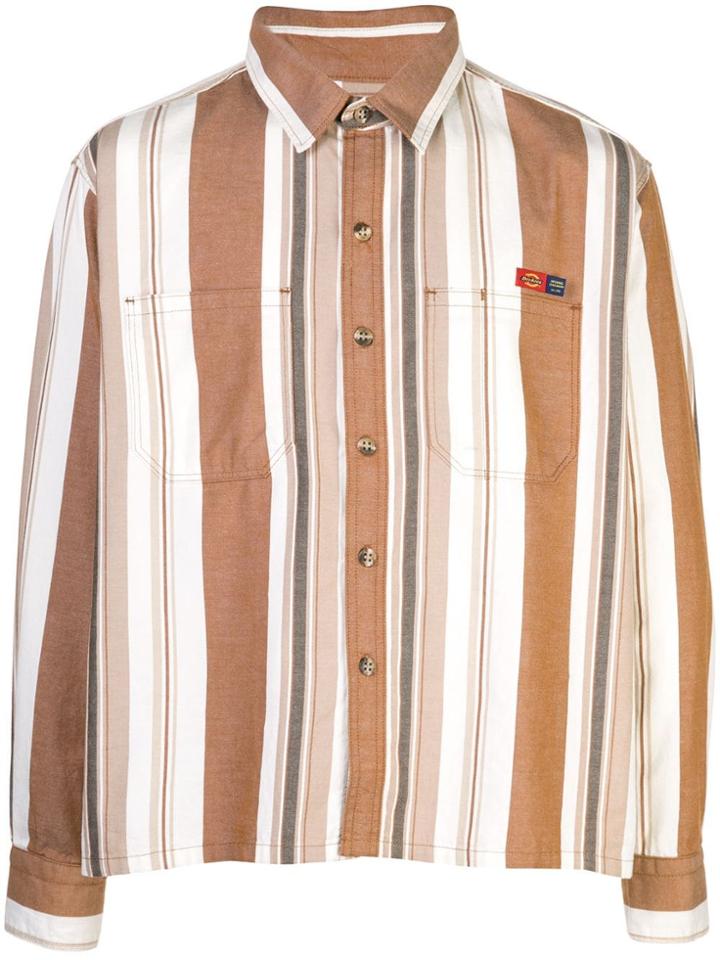 Opening Ceremony X Dickies 1922 Striped Shirt - Brown