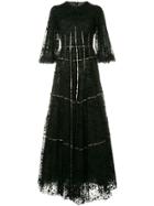 Costarellos Long Flared Dress - Black