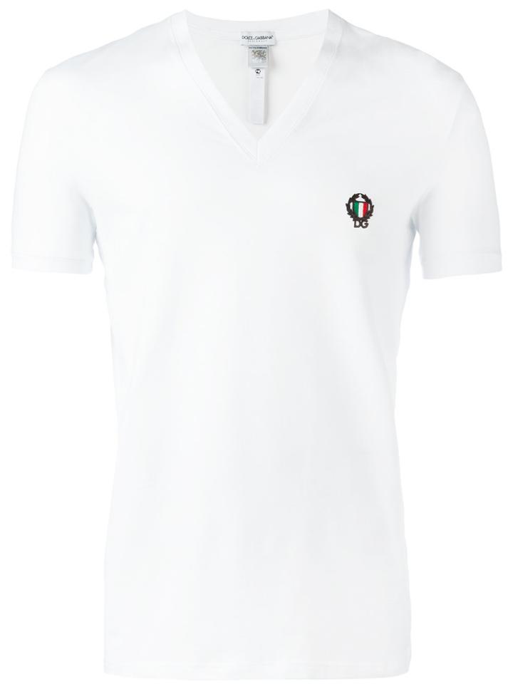 Dolce & Gabbana Underwear V-neck T-shirt - White