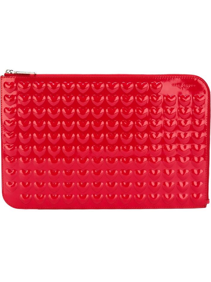 Marc By Marc Jacobs Medium Embossed Solid Heart Pouch