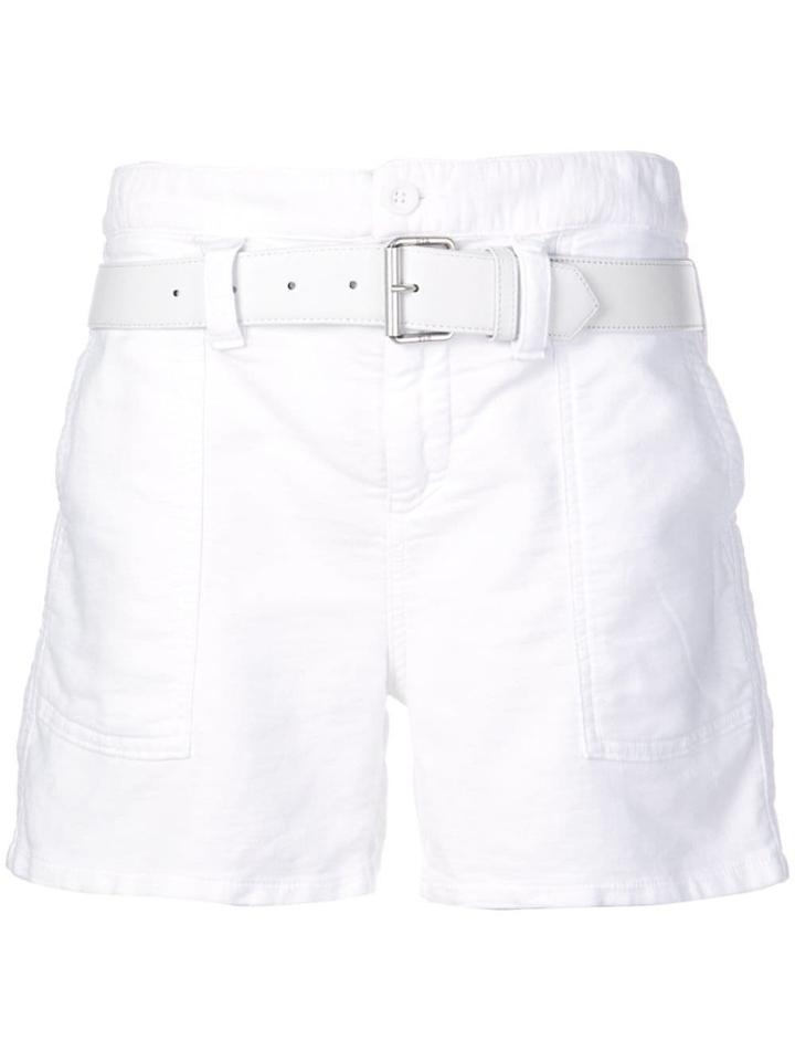 Rta Belted Shorts - White