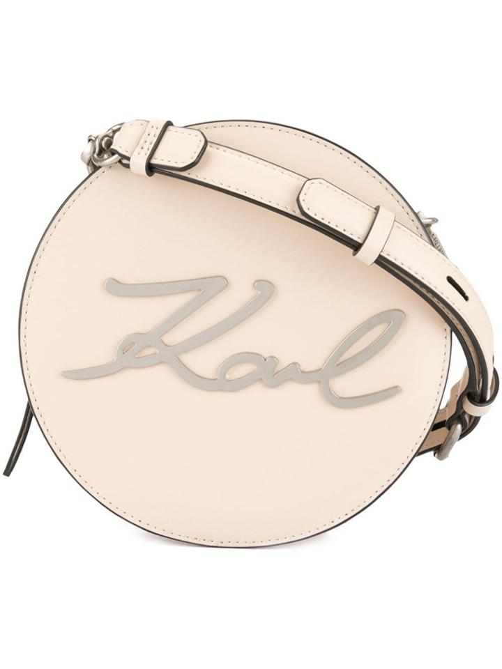 Karl Lagerfeld Round Cross Body Bag - Neutrals
