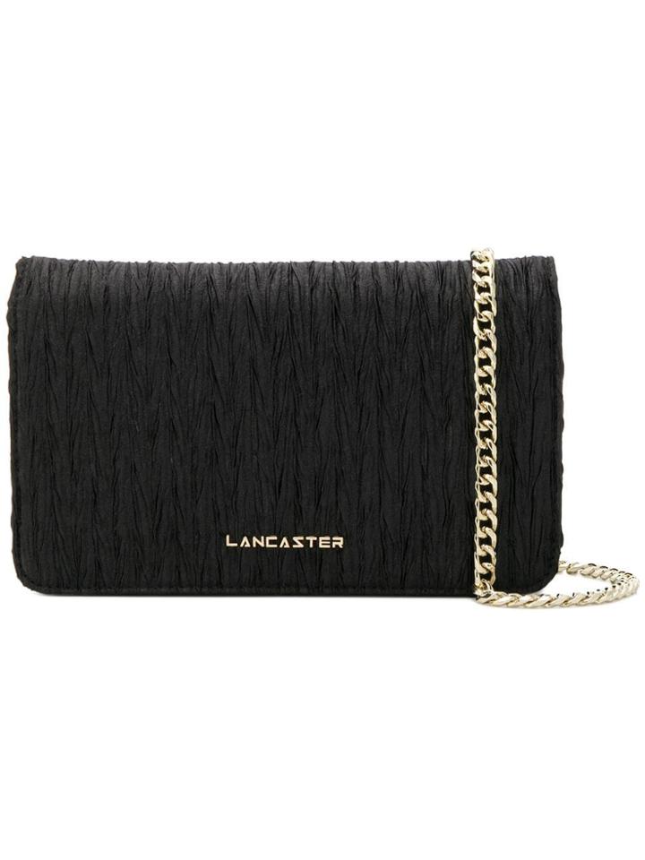 Lancaster Foldover Cross Body Bag - Black