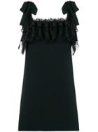 Philosophy Di Lorenzo Serafini Lace Frill Mini Dress - Black
