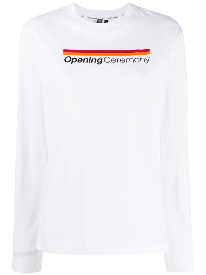 Opening Ceremony Logo Printed Sweater - White