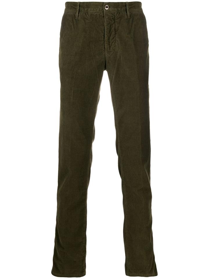 Incotex Corduroy Slim Chinos - Green