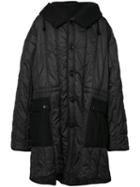 Ann Demeulemeester - Oversized Padded Coat - Men - Nylon/polyester/wool - S, Black, Nylon/polyester/wool