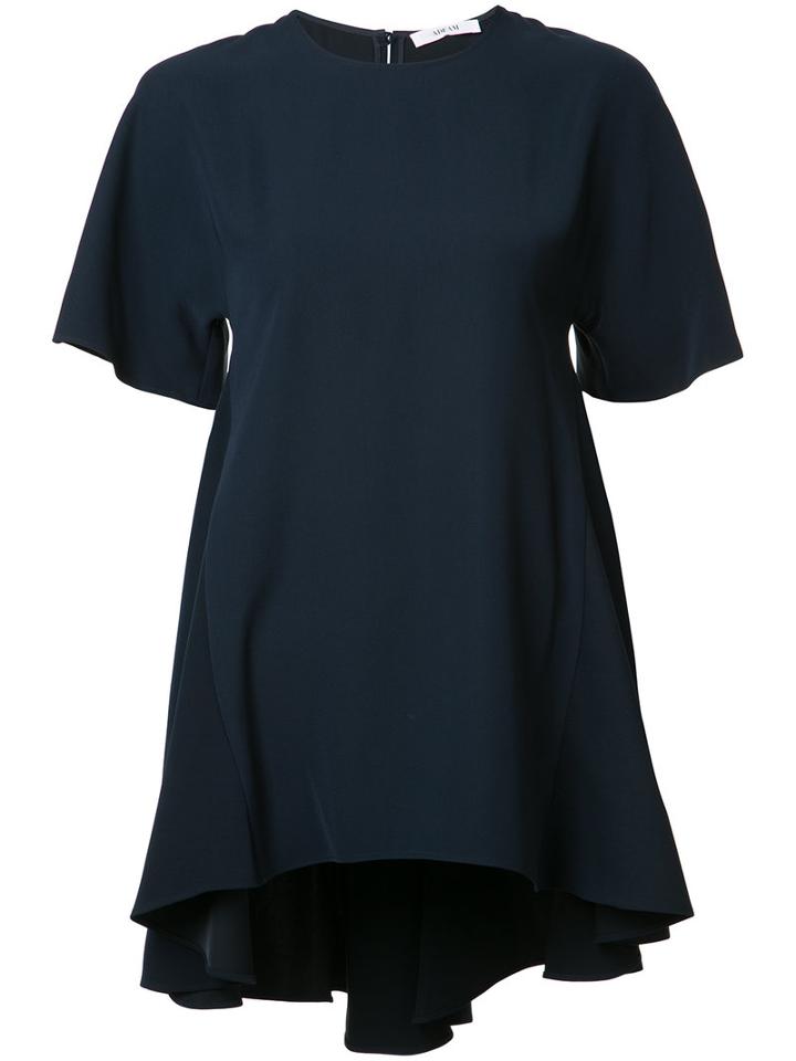 Adeam - Flared Blouse - Women - Polyester - L, Brown, Polyester