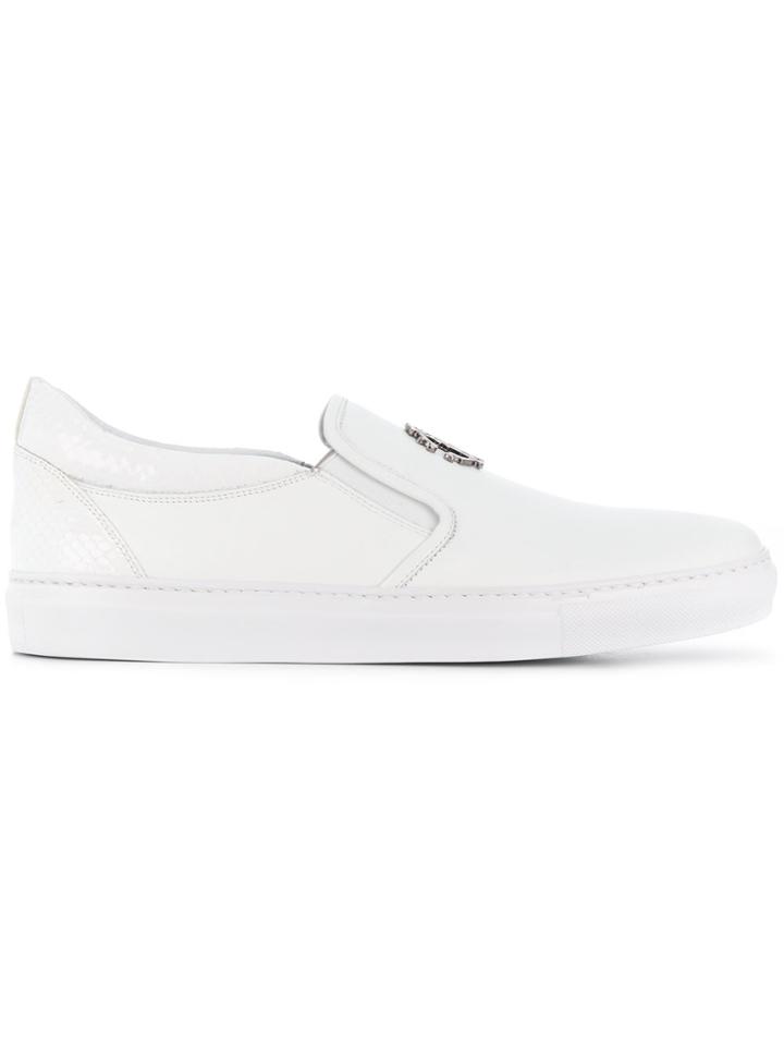 Roberto Cavalli Slip-on Sneakers - White