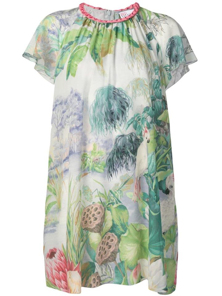Red Valentino Printed Shift Dress - Green