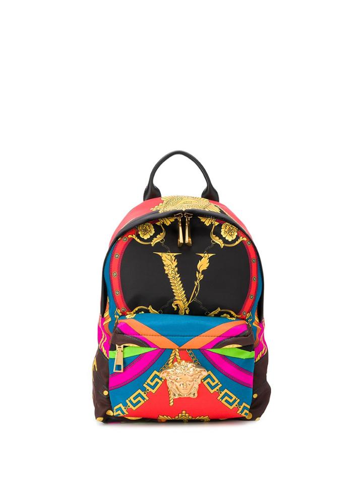 Versace Medusa Detail Backpack - Black