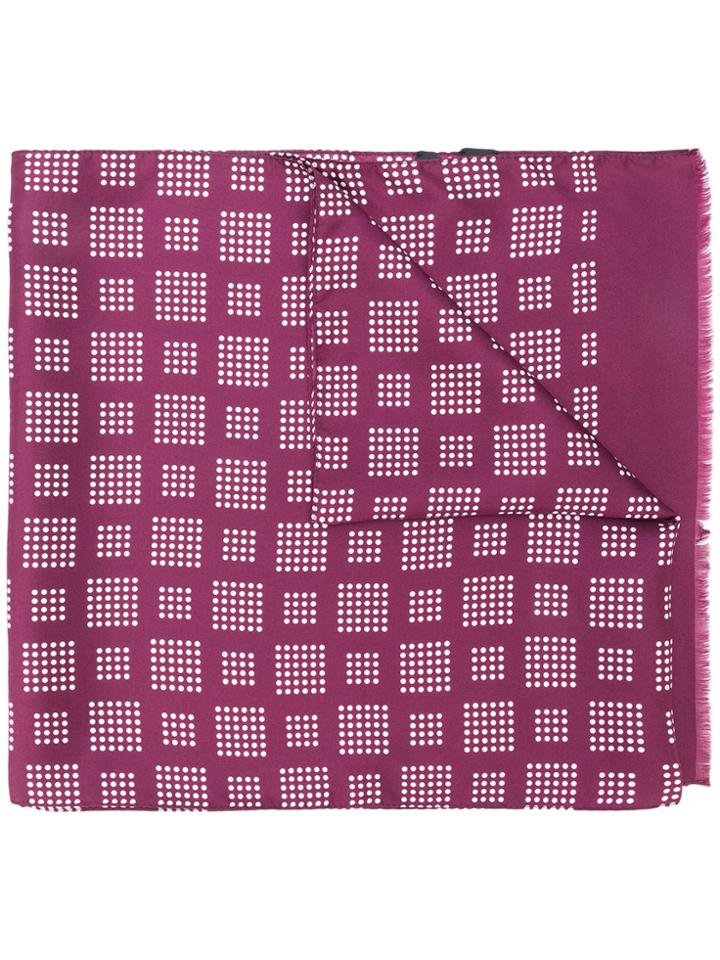Dell'oglio Polka Dot Scarf - Pink & Purple