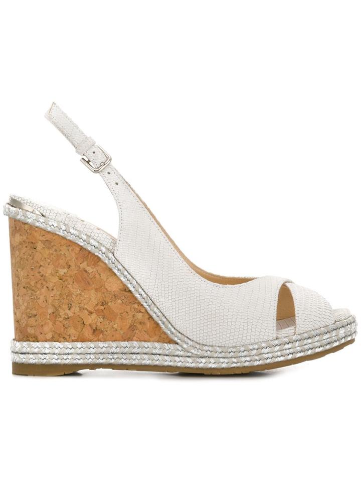 Jimmy Choo Amely 105 Wedges - White