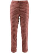 Etro Cropped Slim Fit Trousers - Pink