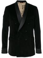 Al Duca D'aosta 1902 Double Breasted Tuxedo Jacket - Black