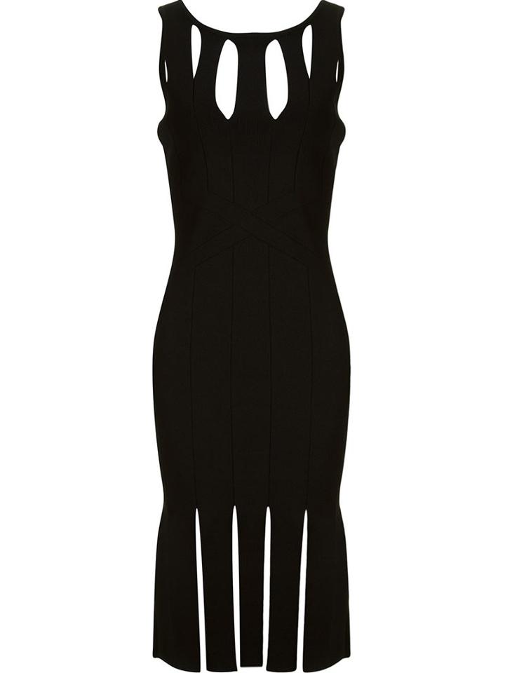 Cushnie Et Ochs 'peekaboo Fringe' Dress