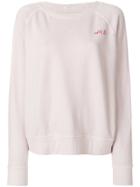 Mother Slogan Patch Sweater - Pink & Purple