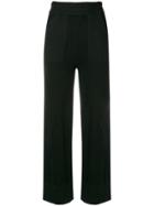 Lamberto Losani Cropped Fine Knit Trousers - Black