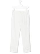Dolce & Gabbana Kids - Tailored Trousers - Kids - Viscose/virgin Wool - 8 Yrs, White