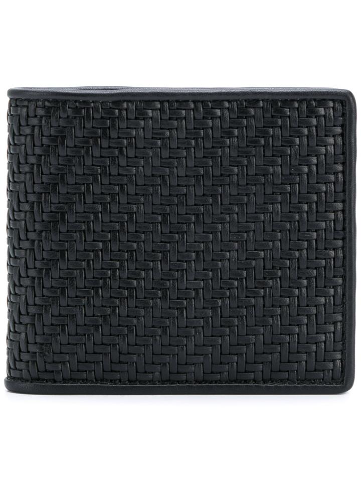 Ermenegildo Zegna Weave Style Wallet - Black