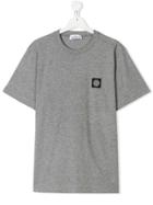 Stone Island Junior Teen Mini Logo Patch T-shirt - Grey